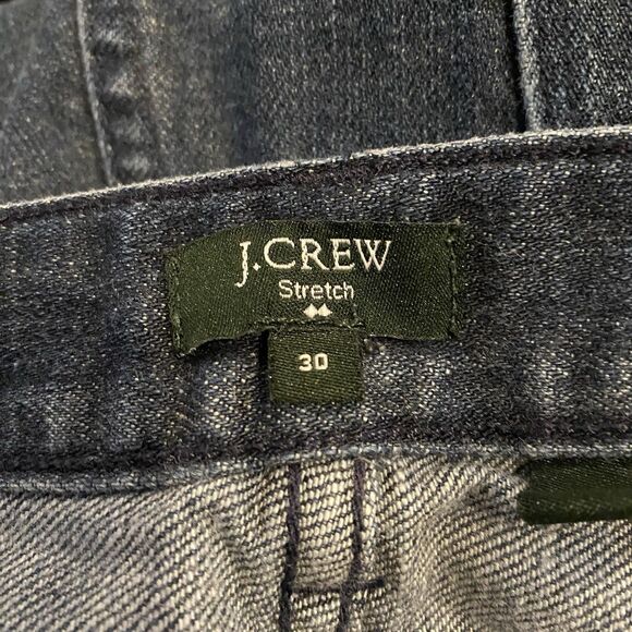 J. Crew Toothpick Skinny Ankle Dark Wash Jeans Womens Size 30 Blue Stretch - Picture 2 of 10